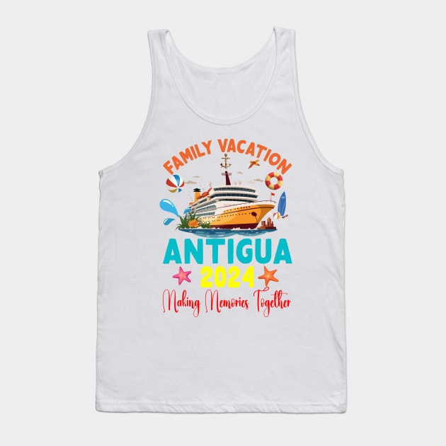 Family Vacation Antigua 2024 Family Matching Group Summer Tank Top by Spit in my face PODCAST